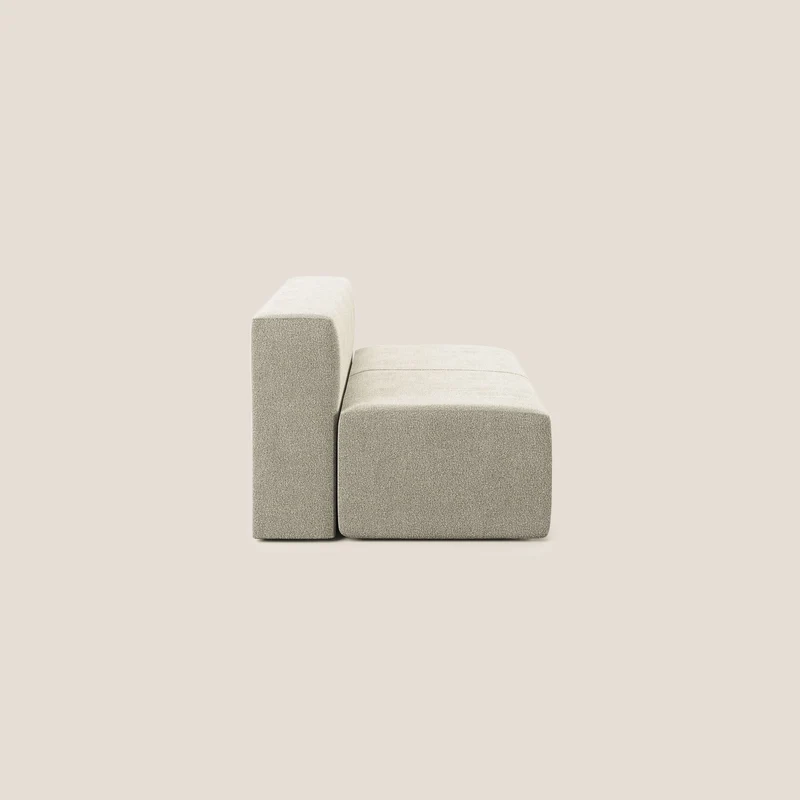 Nettuno module central maxi en bouclette douce T07 beige