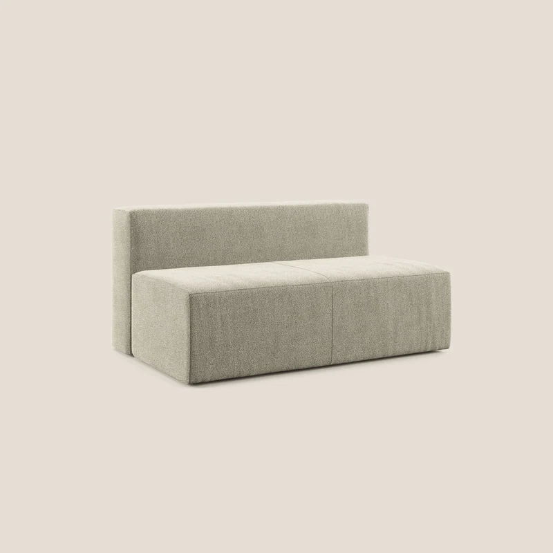 Nettuno module central maxi en bouclette douce T07 beige