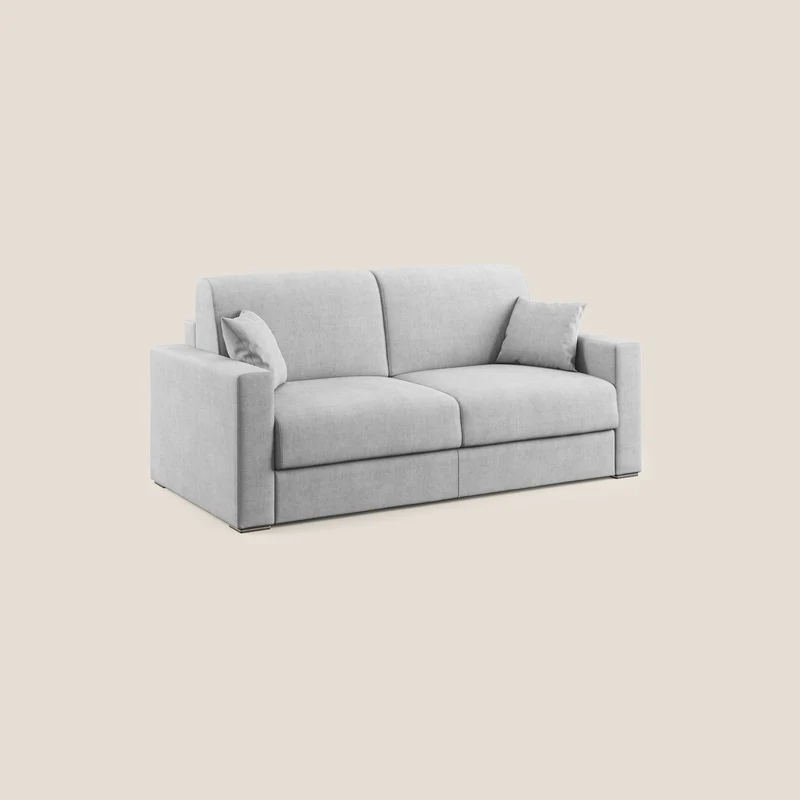 Best canapé-lit double en tissu imperméable T02 gris clair
