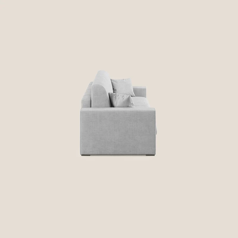 Best canapé-lit double en tissu imperméable T02 gris clair