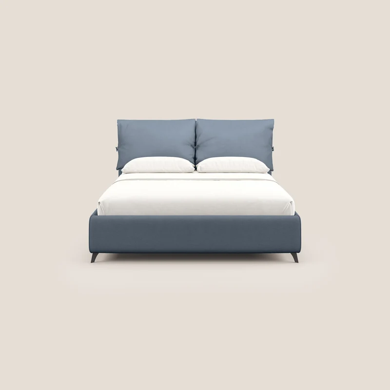 Susan lit rembourré avec coffre complètement déhoussable en microfibre détachable T11 sucre glace