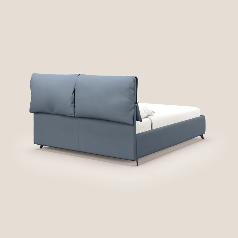 Susan lit rembourré avec coffre complètement déhoussable en microfibre détachable T11 sucre glace