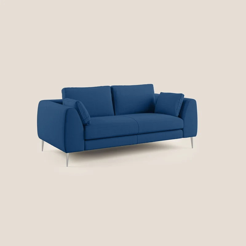Plano canapé moderne en microfibre technique détachable T11 bleu