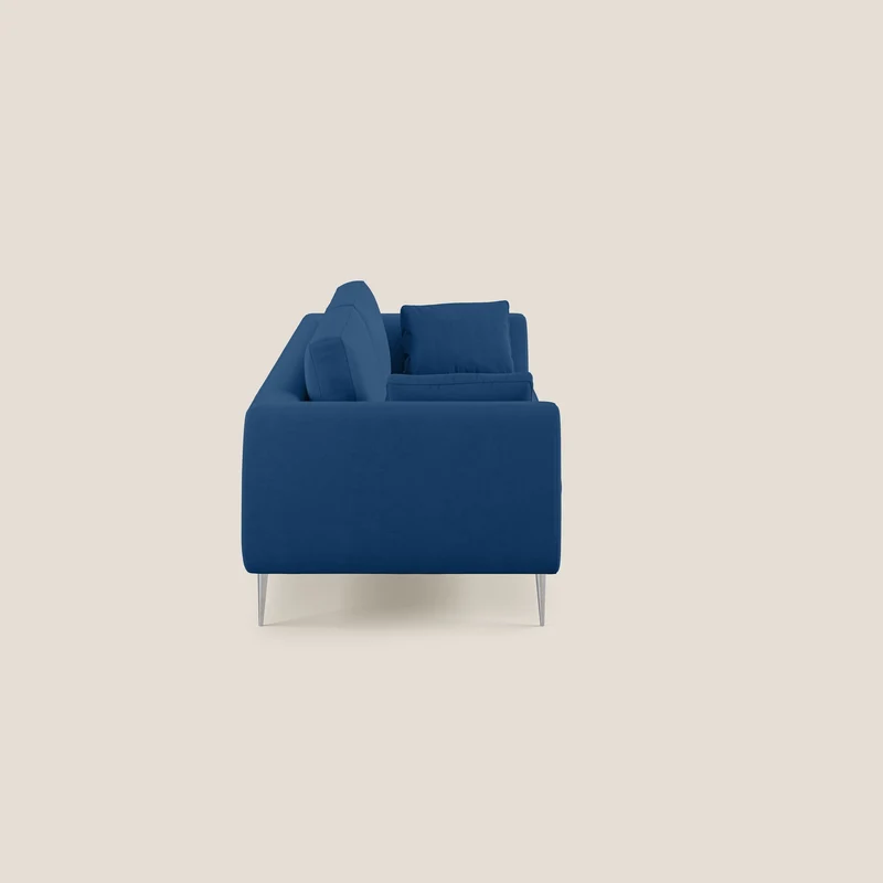 Plano canapé moderne en microfibre technique détachable T11 bleu