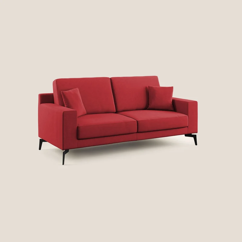 Prestige canapé moderne en microfibre détachable T11 rouge
