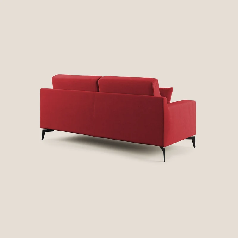 Prestige canapé moderne en microfibre détachable T11 rouge