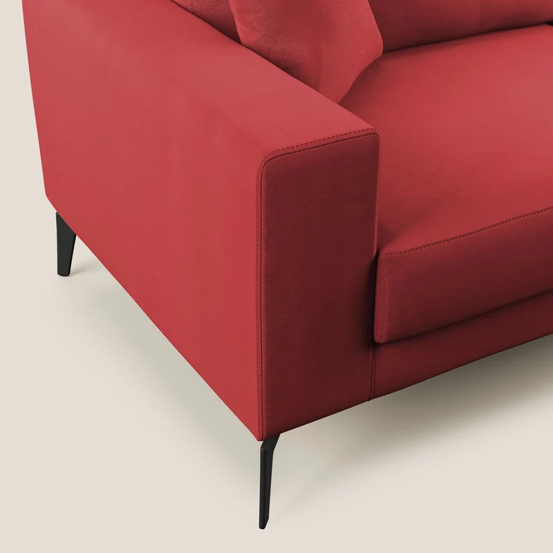 Prestige canapé moderne en microfibre détachable T11 rouge