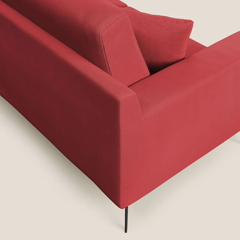Prestige canapé moderne en microfibre détachable T11 rouge