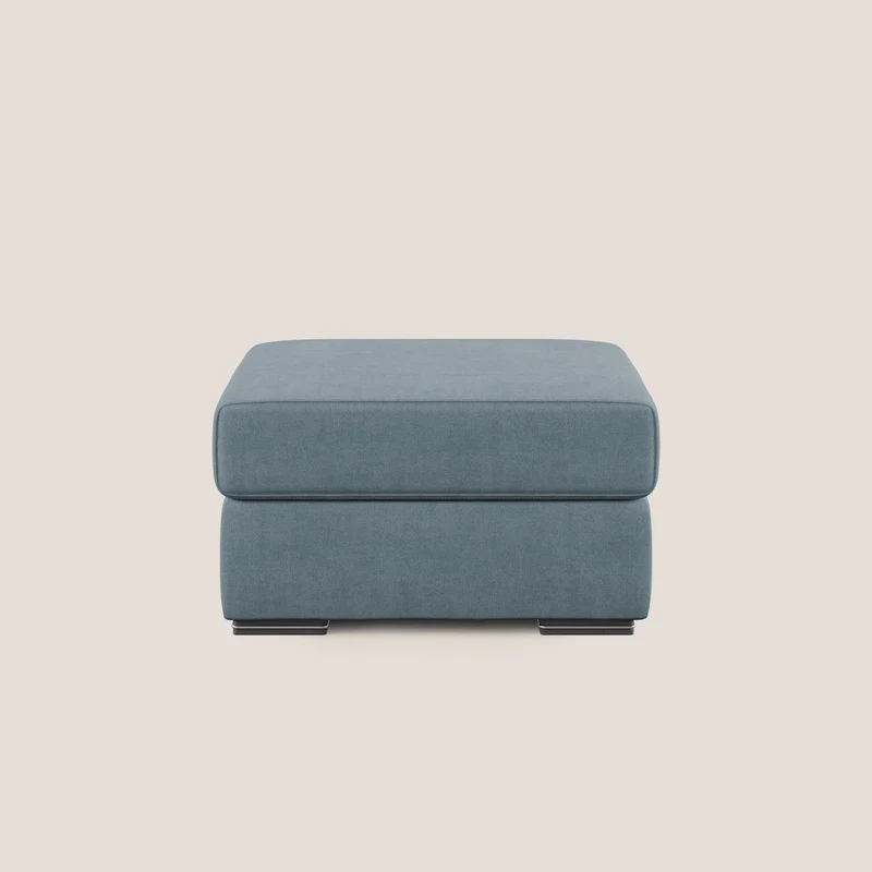 Sun pouf coffre en tissu imperméable T02 bleu pastel