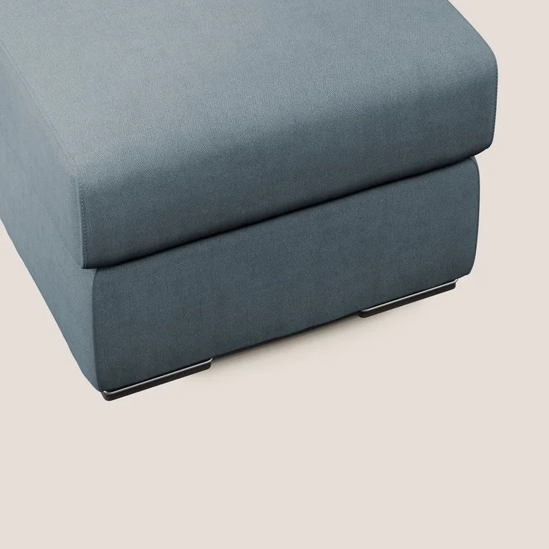 Sun pouf coffre en tissu imperméable T02 bleu pastel