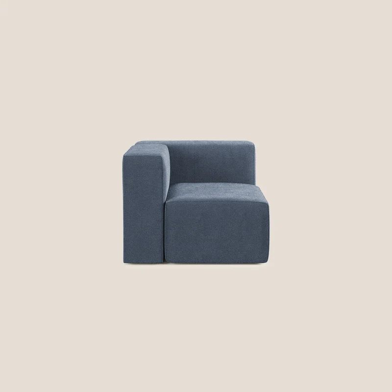 Nettuno module d'angle/latéral en bouclette douce T07 bleu