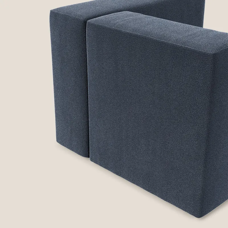 Nettuno module d'angle/latéral en bouclette douce T07 bleu