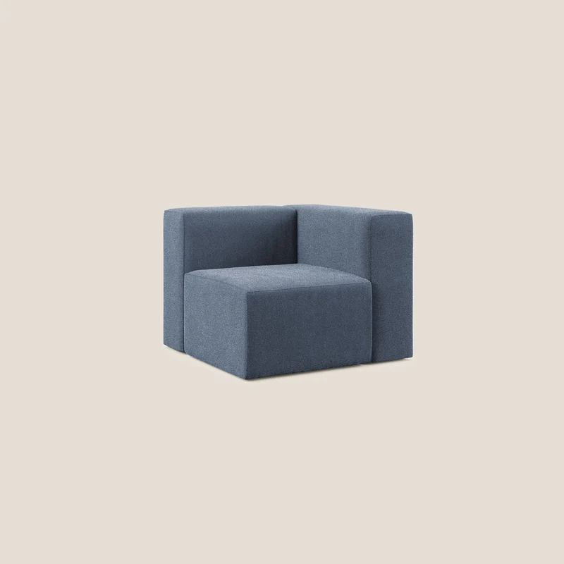 Nettuno module d'angle/latéral en bouclette douce T07 bleu