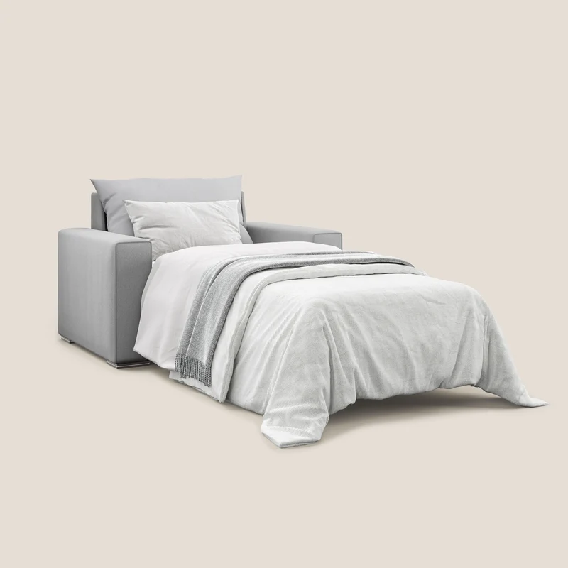 Dream fauteuil convertible en tissu détachable T05 gris