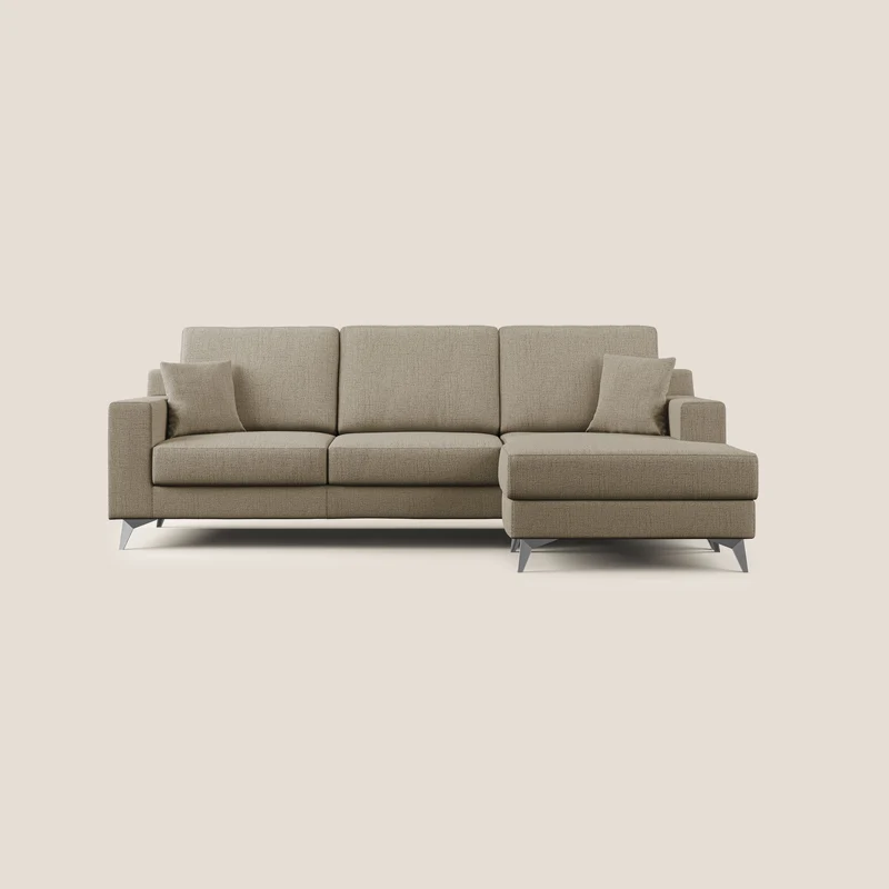 Michael Canapé d'angle REVERSIBLE en tissu imperméable T03 marron