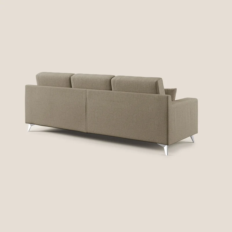 Michael Canapé d'angle REVERSIBLE en tissu imperméable T03 marron