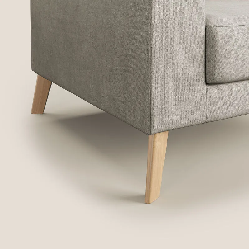 Danish Fauteuil en tissu doux imperméable T02 crème