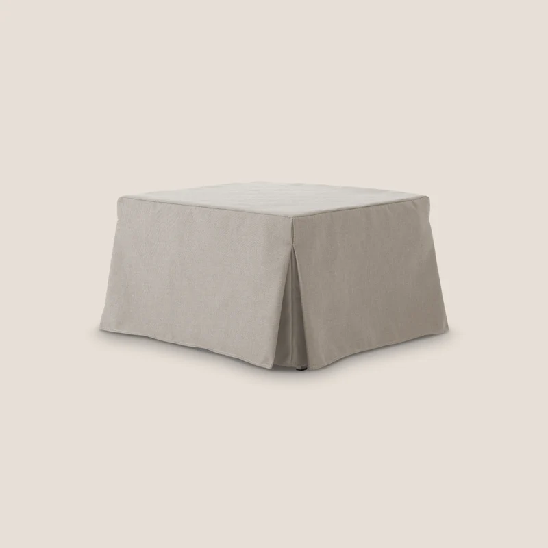 Tip-Top Pouf LIT en tissu imperméable T13 crème
