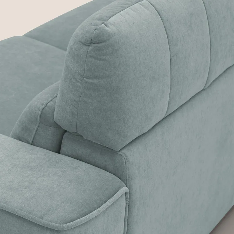 Clark canapé modulable d'angle REVERSIBLE avec option relax électrique en tissu détachable imperméable T17 vert d'eau