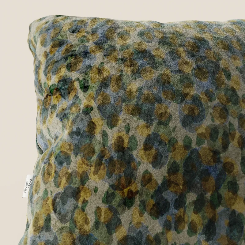 Brush coussins en Velours imperméable vert