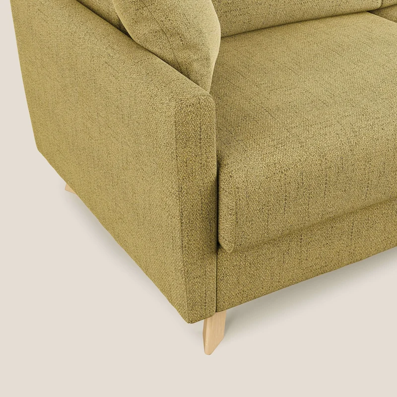 Edgar canapé-lit d’angle en tissu felis imperméable T03 jaune