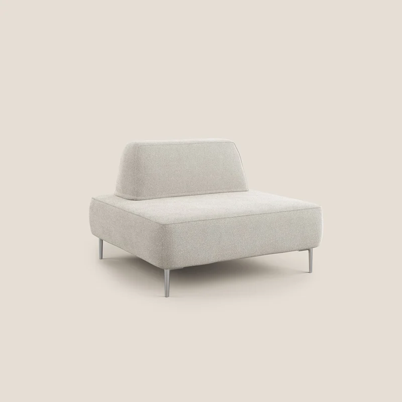 Newton fauteuil modulable avec dossier amovibles T07 blanc