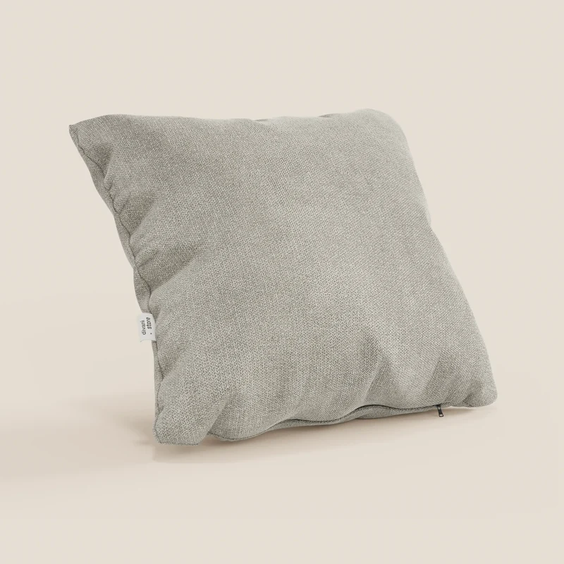 Destiny coussins carrés en tissu doux imperméable T02 crème