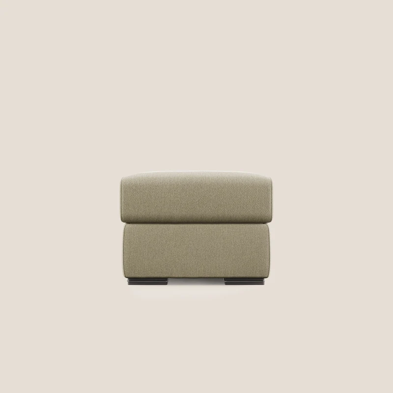 Sun pouf coffre en tissu détachable T05 camel