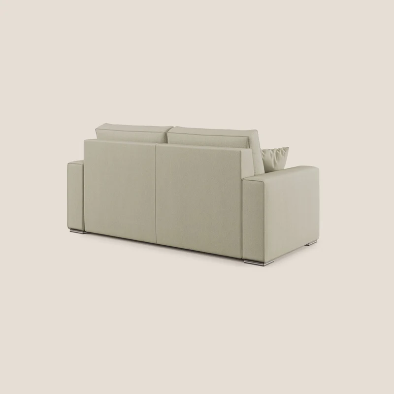 Dream canapé-lit convertible avec coussins doux en tissu détachable T05 crème