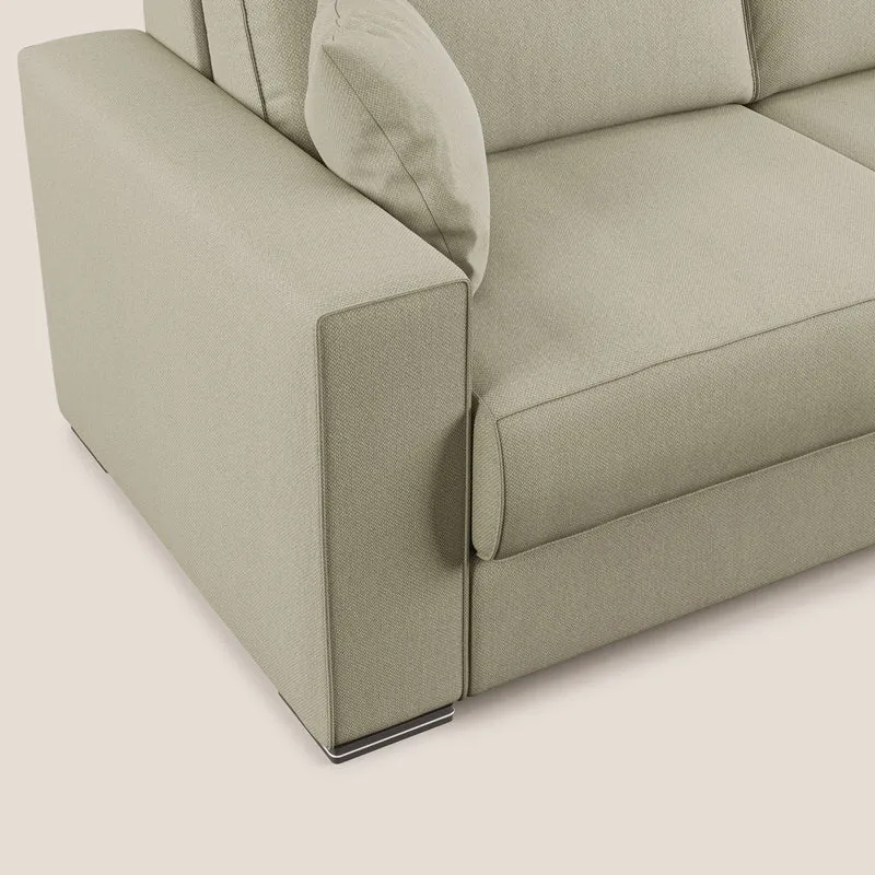 Dream canapé-lit convertible avec coussins doux en tissu détachable T05 crème