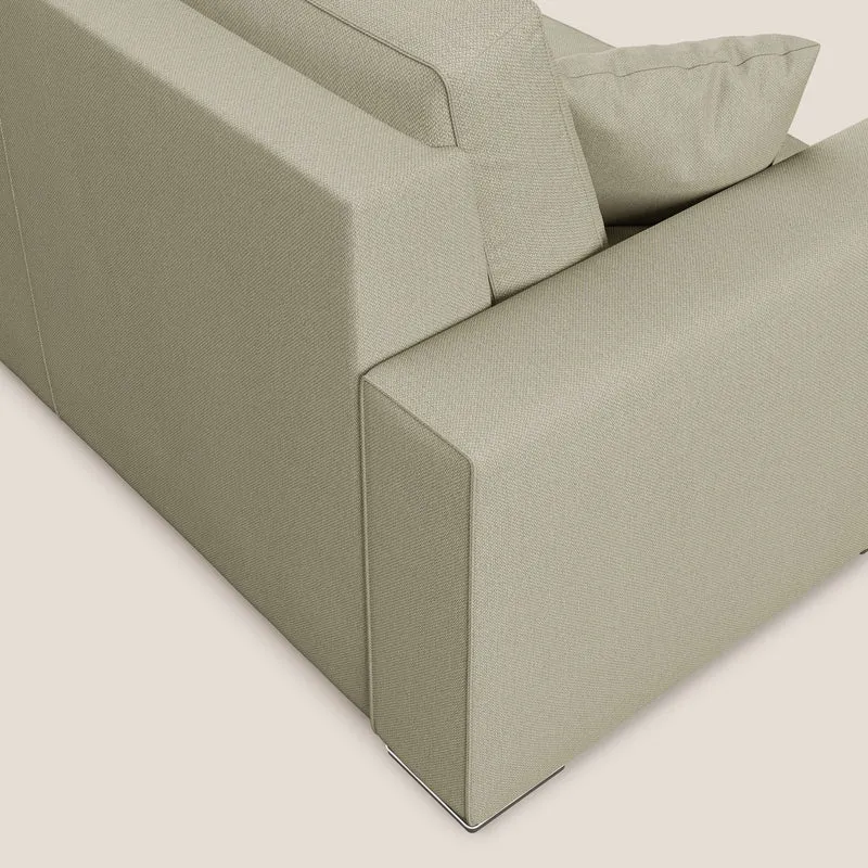Dream canapé-lit convertible avec coussins doux en tissu détachable T05 crème