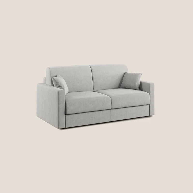 Chris canapé convertible en microfibre détachable T11 gris clair