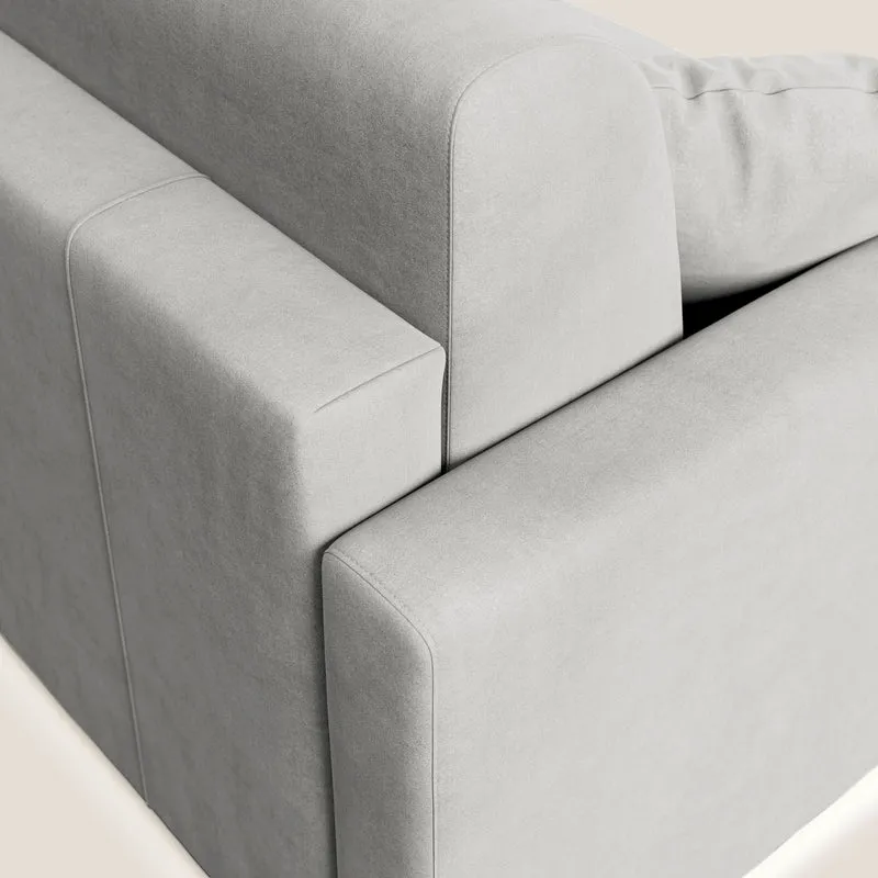Chris canapé convertible en microfibre détachable T11 gris clair