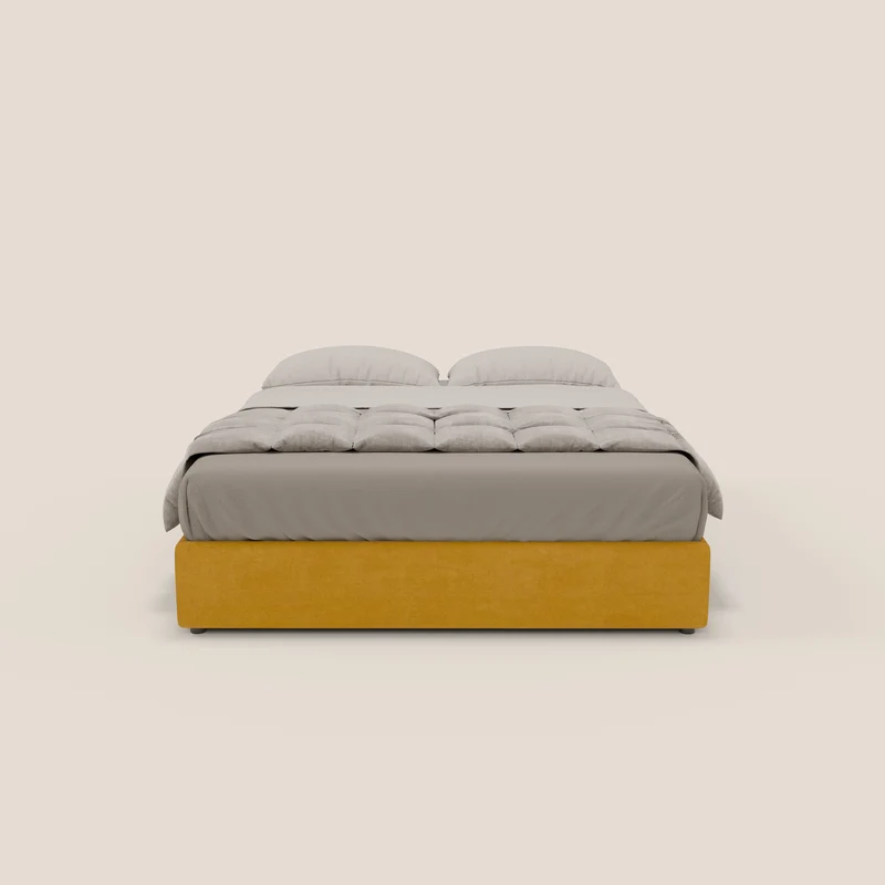 Ina sommier avec ample coffre en microfibre détachable et imperméable T11 jaune