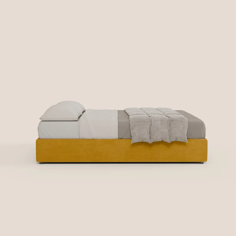 Ina sommier avec ample coffre en microfibre détachable et imperméable T11 jaune