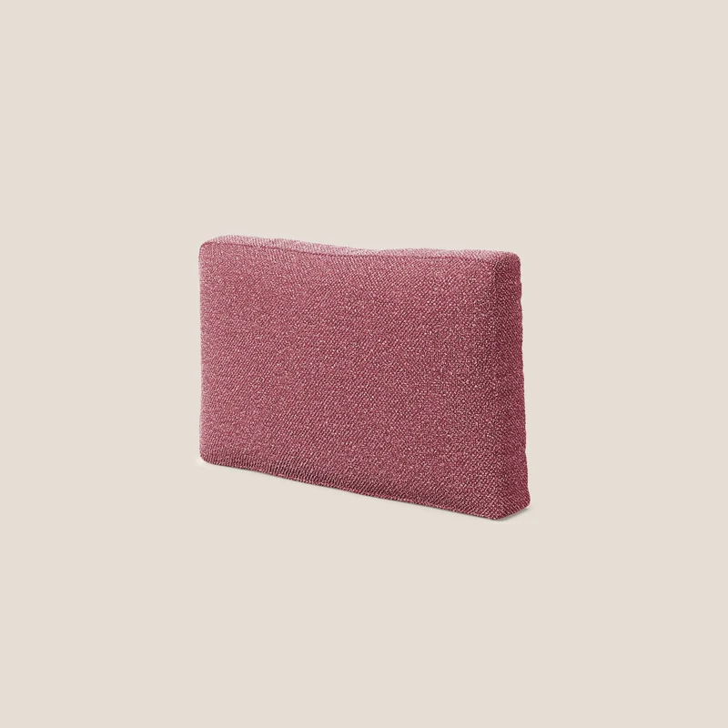 Nettuno coussin de dossier realisé en tissu bouclè imperméable T07 rouge