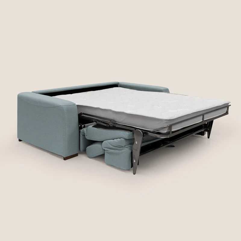 Poseidon canapé lit convertible + RELAX électrique en tissu imperméable détachable T05 sucre glace