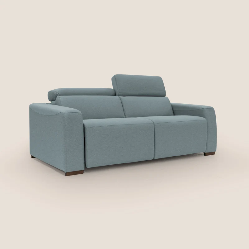Poseidon canapé lit convertible + RELAX électrique en tissu imperméable détachable T05 sucre glace