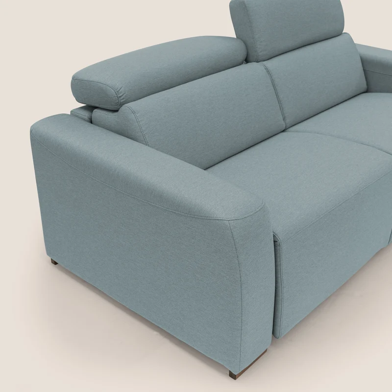 Poseidon canapé lit convertible + RELAX électrique en tissu imperméable détachable T05 sucre glace