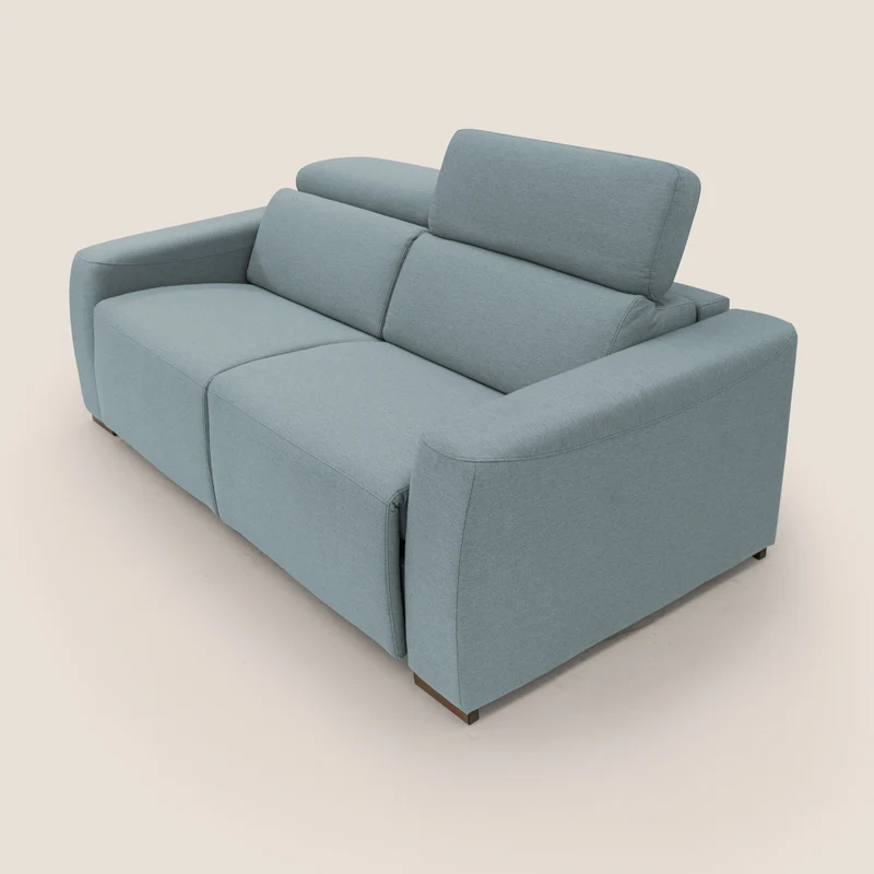 Poseidon canapé lit convertible + RELAX électrique en tissu imperméable détachable T05 sucre glace