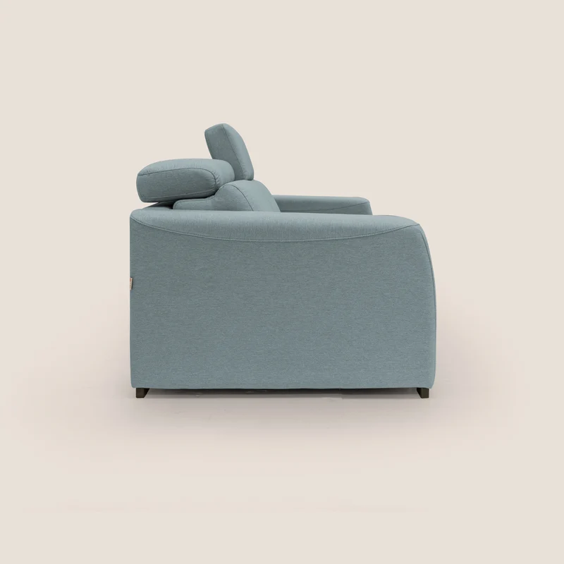 Poseidon canapé lit convertible + RELAX électrique en tissu imperméable détachable T05 sucre glace