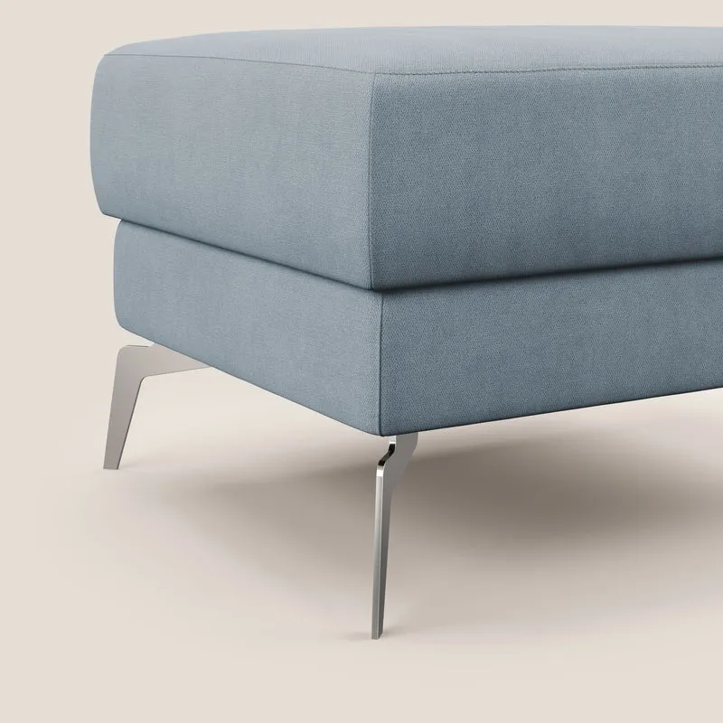 Star Pouf avec pieds hauts en tissu imperméable T02 sucre glace