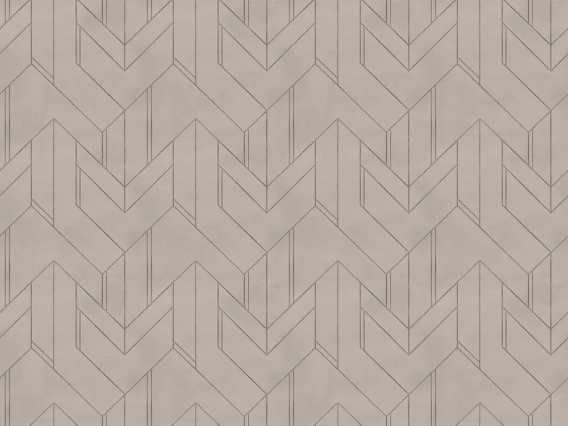 Geometrica coussins à fantaisie géométrique en velours imperméable Taupe tortora