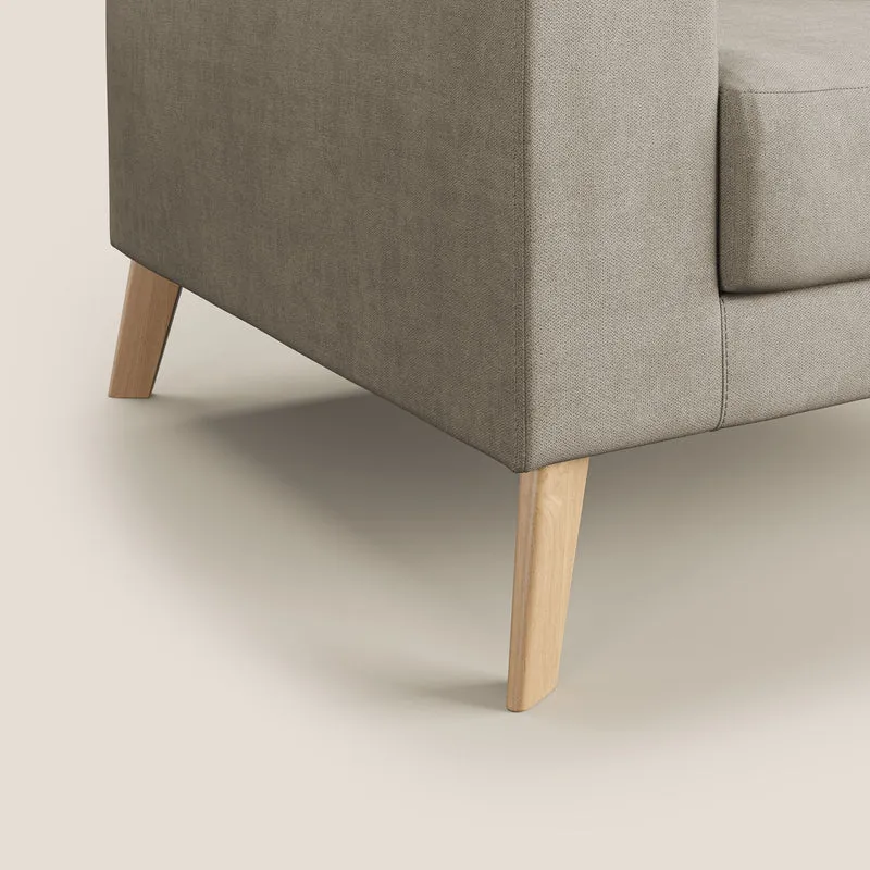 Danish Fauteuil en tissu doux imperméable T02 beige