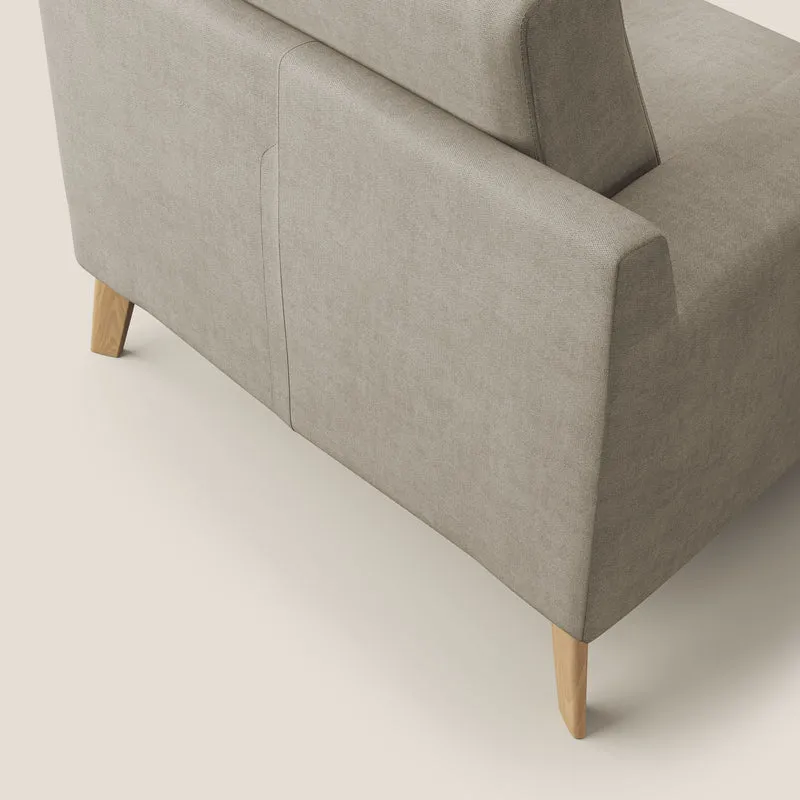 Danish Fauteuil en tissu doux imperméable T02 beige