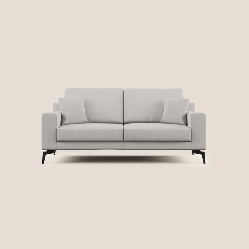 Prestige canapé moderne en microfibre détachable T11 gris clair