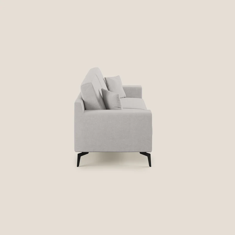 Prestige canapé moderne en microfibre détachable T11 gris clair