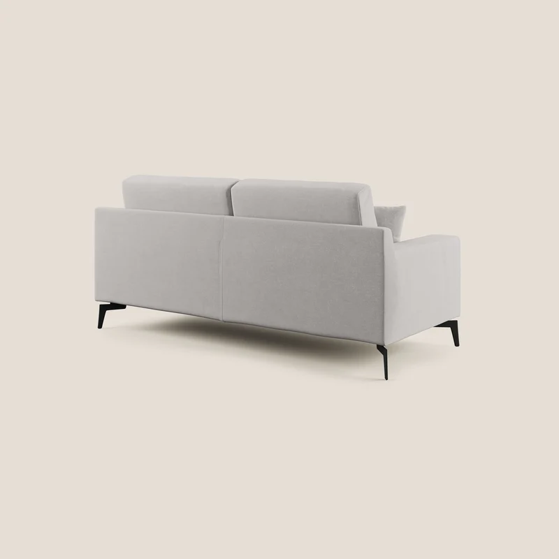 Prestige canapé moderne en microfibre détachable T11 gris clair