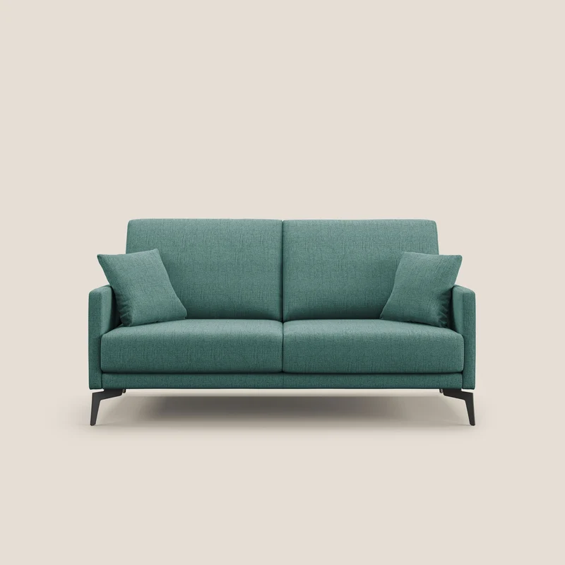 Saturno canapé moderne en tissu doux imperméable T03 vert d'eau