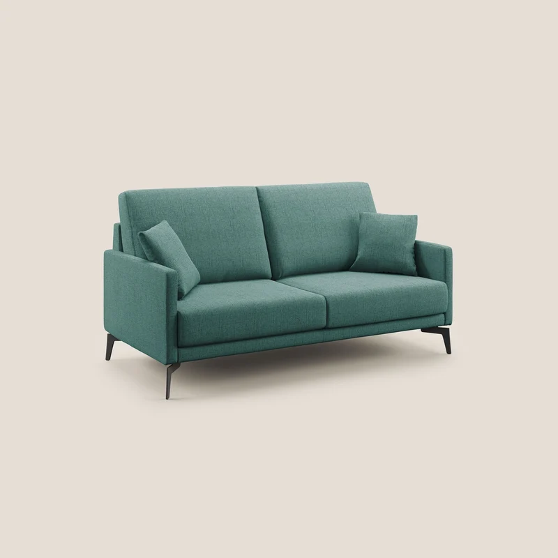 Saturno canapé moderne en tissu doux imperméable T03 vert d'eau